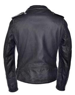 626VN - Vintaged Fitted Cowhide Leather Motorcycle Jacket