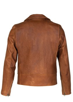 Schott NYC - RARE DISCONTINUED Navy #130 Leather Cafe Racer Jacket, BNWT,  size L
