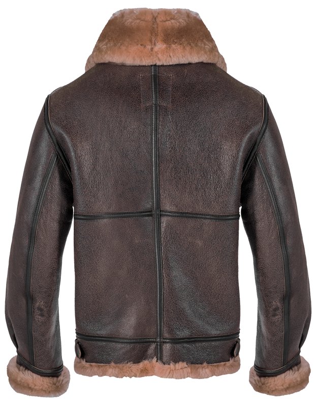 257S - Classic B-3 Sheepskin Leather Bomber Jacket